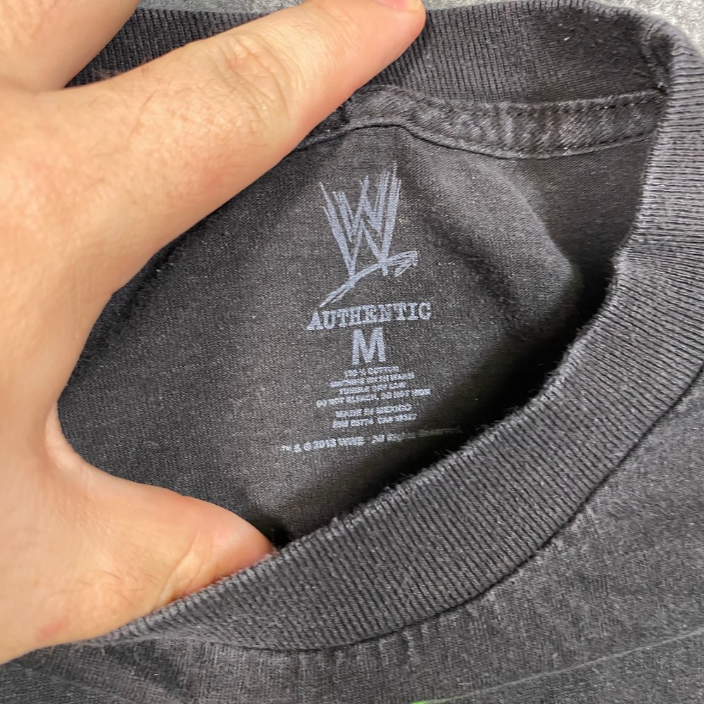 WWE Authentic John Cena Never Give Up Neon Graphic T-Shirt Mens Medium 2013 - Picture 6 of 7